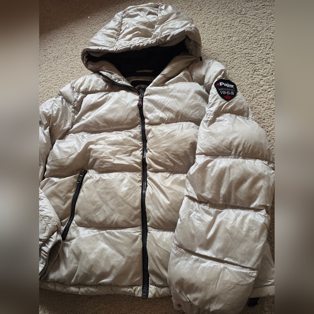 Pajar Pearl White Nevis Puffer Jacket Size XL - Picture 3 of 16